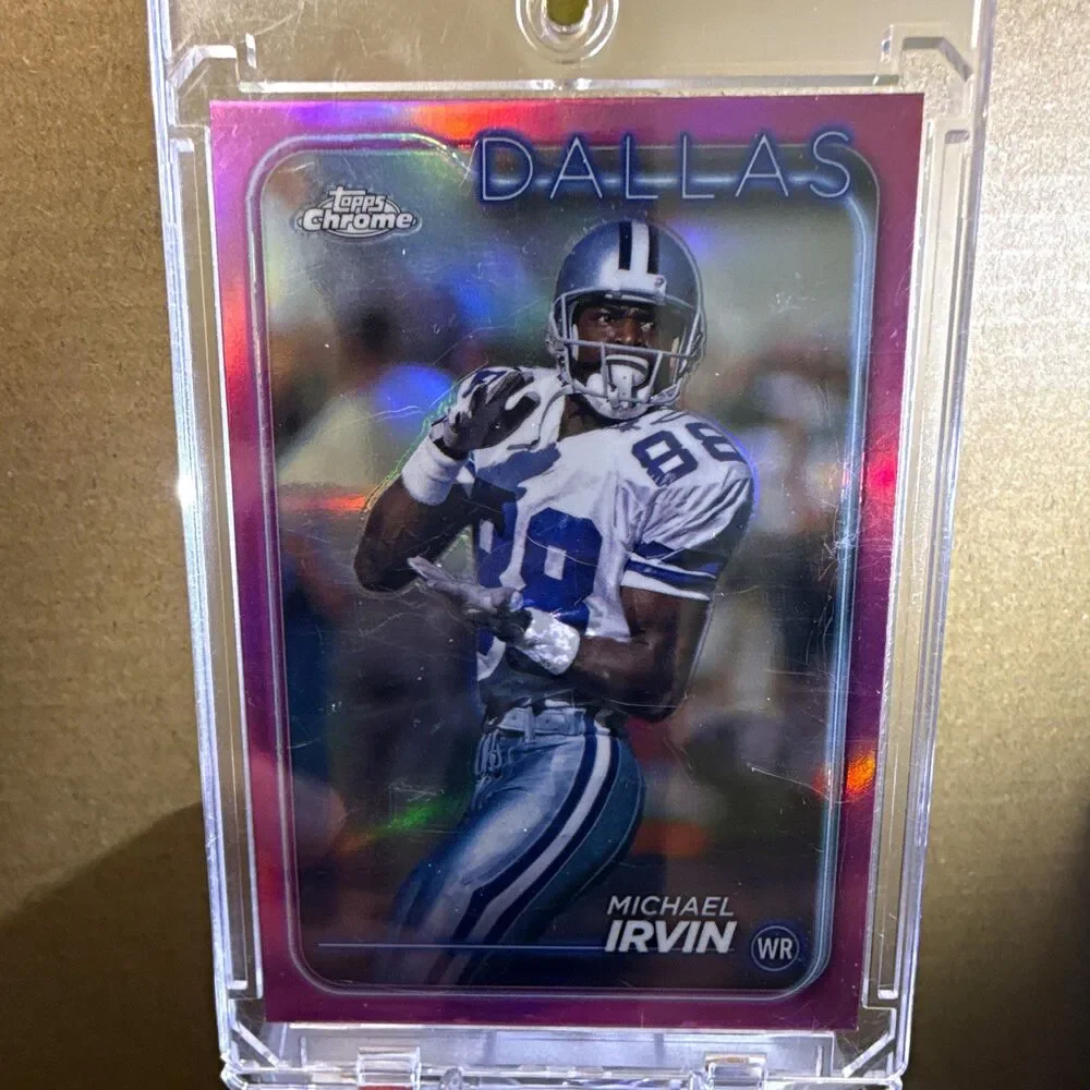 2024 Topps Chrome Michael Irvin Dallas Cowboys #36 Purple Parallel NFL
